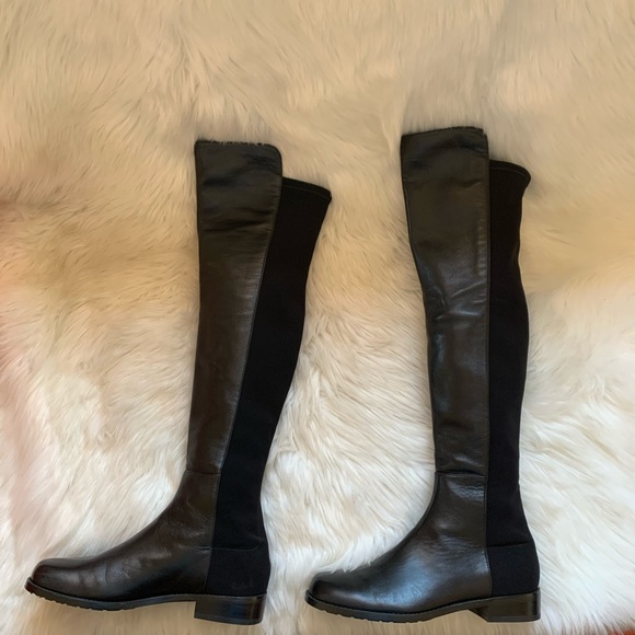 STUART WEITZMAN 50/50 Over Knee Leather Boots - Picture 4 of 8